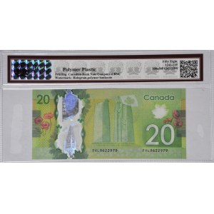 Kanada, 20 dolarów 2012, ser. FVL, polimerowe