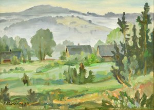 Michał KWAŚNY (1919-1997), Pejzaż podgórski, 1975