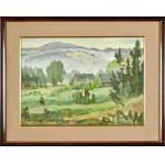 Michal KWAŚNY (1919-1997), Foothills Landscape, 1975