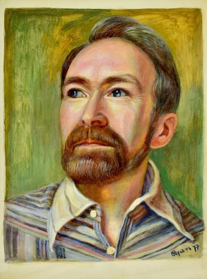 Zdzisław (CYAN) CYANKIEWICZ (1912-1981), Portret mężczyzny (autoportret?), 1977
