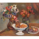 Henryk EPSTEIN (1891-1944), Martwa natura z kwiatami i owocami