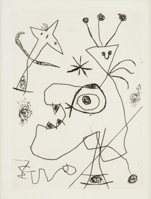 Joan Miro (1893 Barcelona - 1983 Palma de Mallorca), L'Aigrette 1956