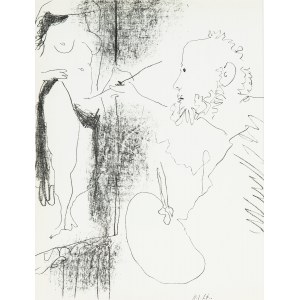 Pablo Picasso (1881 Malaga - 1973 Mougins), Le Peintre et son Modele, 1964