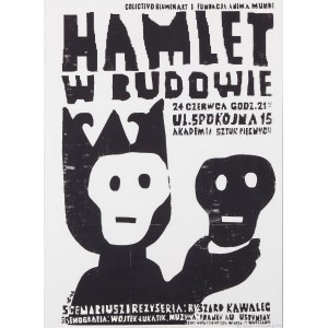 Piotr Młodożeniec (ur. 1956 r.), Plakat do przedstawienia Hamlet w budowie, 2009