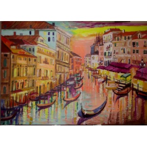Magdalena Kurek (B. 1979), Twilight in Venice, 2017