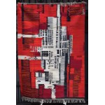 Kilim „Miasto”, Polska, lata 70-te.