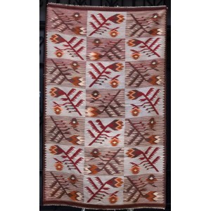 Kilim w stylu Art Deco, Gliniany k. Lwowa, lata 30-te.