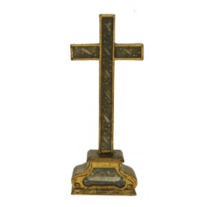 Relikwiarz w formie krzyża XVIII w.