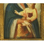 Madonna - obraz olej blacha miedź, XVIII w