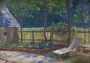 Wincenty Wodzinowski (1866-1940), W ogrodzie, ok. 1910