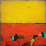Maciej Gryglaszewski, Nadciąga Meteoryt (60 x 60 cm)