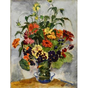 Albert LIPCZYŃSKI (1876-1974), Polne kwiaty w wazonie