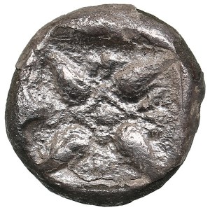 Ionia, Miletos AR Diobol circa 520-450 BC