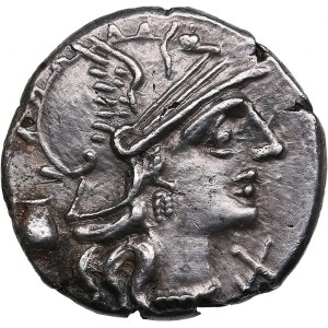 Roman Republic AR Denarius - Pompeia. Sex. Pompeius Fostulus (137 BC)