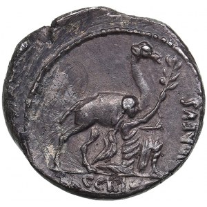 Roman Republic AR Denarius - Plautia. A. Plautius (55 BC)