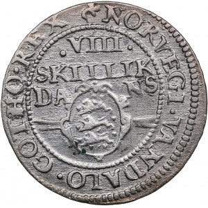 Denmark 8 skilling 1607 - Christian IV (1588-1648)