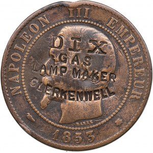 France 10 centimes 1853