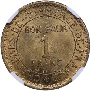 France 1 franc 1923 - NGC MS 66