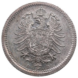 Germany, Empire 20 pfennig 1875 D
