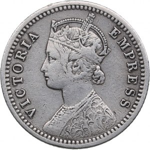 British India 1/4 rupee 1879