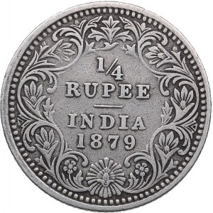 British India 1/4 rupee 1879