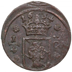 Sweden 1/4 öre 1634 - Kristina (1632-1654)