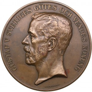 Sweden medal for developmet of horse breeding - Gustav V (1858-1950)