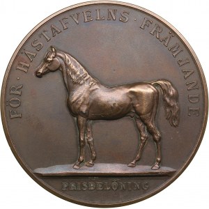 Sweden medal for developmet of horse breeding - Gustav V (1858-1950)