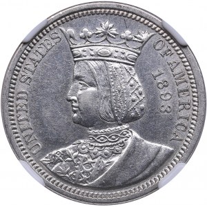 USA 1/4 dollar (25 cents) 1893 - NGC AU 58