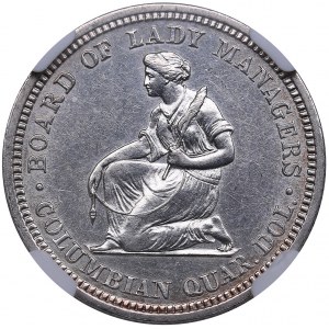 USA 1/4 dollar (25 cents) 1893 - NGC AU 58