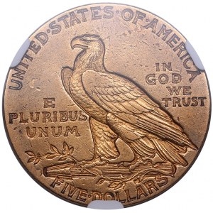 USA 5 dollars 1911 S - NGC AU 55
