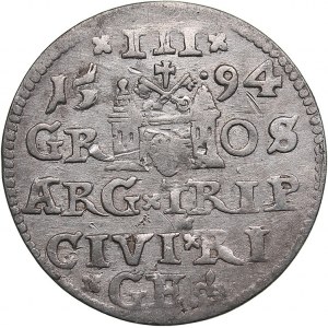 Riga, Poland 3 grosz 1594 - Sigismund III (1587–1632)