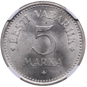 Estonia 5 marka 1922 - NGC MS 64