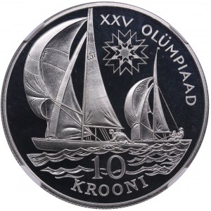 Estonia 10 krooni 1992 - Barcelona Olympics - NGC PF 70 ULTRA CAMEO