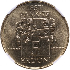 Estonia 5 krooni 1994 - Bank of Estonia - NGC MS 67
