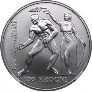 Estonia 100 krooni 1996 - Atlanta Olympics - NGC MS 69