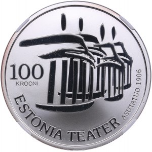 Estonia 100 krooni 2006 - National Opera - NGC PF 70
