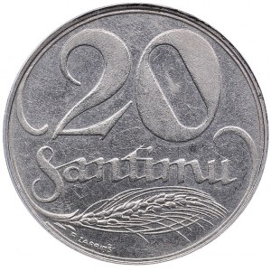 Latvia 20 santimu 1922 - ANACS AU 55