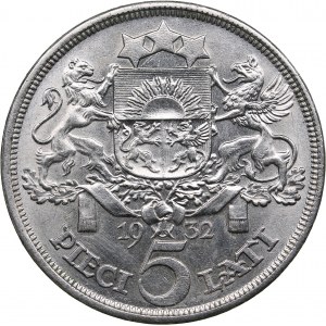 Latvia 5 lati 1932