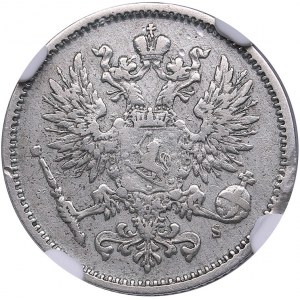 Russia, Finland 50 pennia 1876 S - NGC VF DETAILS