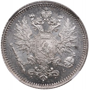 Russia, Finland 50 pennia 1890 L - NGC MS 67