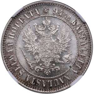 Russia, Finland 1 markka 1907 L - NGC MS 66