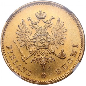 Russia, Finland 20 markkaa 1912 S - NGC MS 64