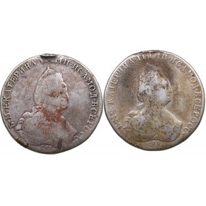 Russia Rouble 1776, 1785 (2)