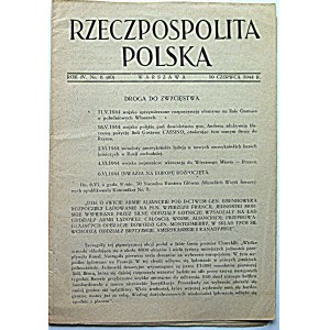 RZECZPOSPOLITA POLSKA. W-wa, 10 czerwca 1944 r. Rok IV. Nr 8 (80). Format 15/21 c. s. 16...
