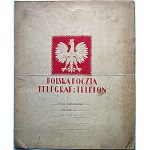 [TELEGRAM]. Ozdobny blankiet telegraficzny z 1933 roku wydany prze Ministerstwo Poczt i Telegrafu. Druk...