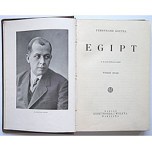 GOETEL FERDYNAND. Egipt. Z 15 ilustracjami. Wydanie drugie. W-wa 1930. Nakład GiW. Druk W. L...