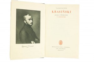 PINI Tadeusz - Krasiński życie i twórczość z 8 portretami, Wydawnictwo Polskie