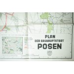 Plan miasta Poznań / Plan der Gauhaupstadt Posen, lata 40-te XXw., skala 1: 20.000, 110 x 85cm
