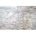 [LESZNO-KOSTRZYN-ŚREM-GOSTYŃ] Mapa Lissa - Kosten - Schrimm - Gostyn, rozmiar 82 x 71cm, skala 1: 100.000, wydanie 1939r.